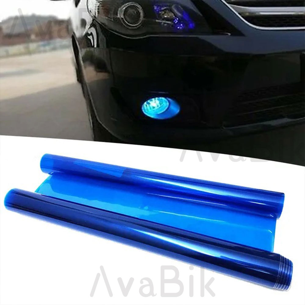 Anti Glare Car Rearview Mirror Film - فيلم تظليل أزرق لمصابيح السيارة 30