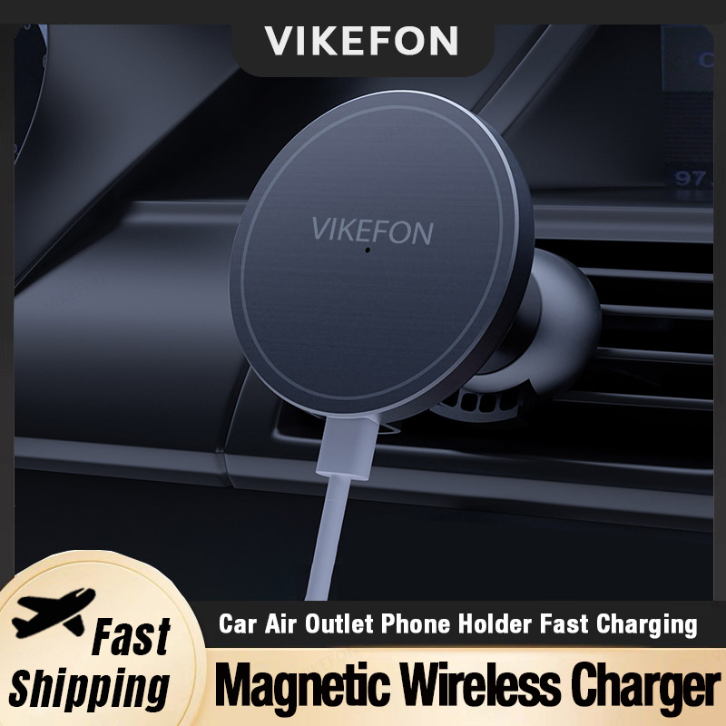 Magnetic Phone Holder For Car Vent - سيارة منفذ الهواء شاحن لاسلكي حامل