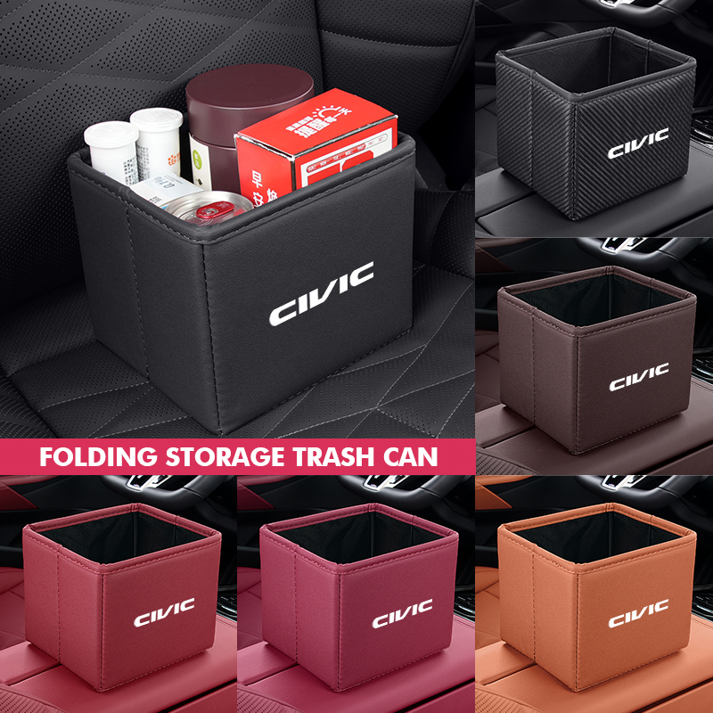 Waterproof Car Trash Can With Lid - سلة مهملات للسيارة قابلة للطي ومقاومة