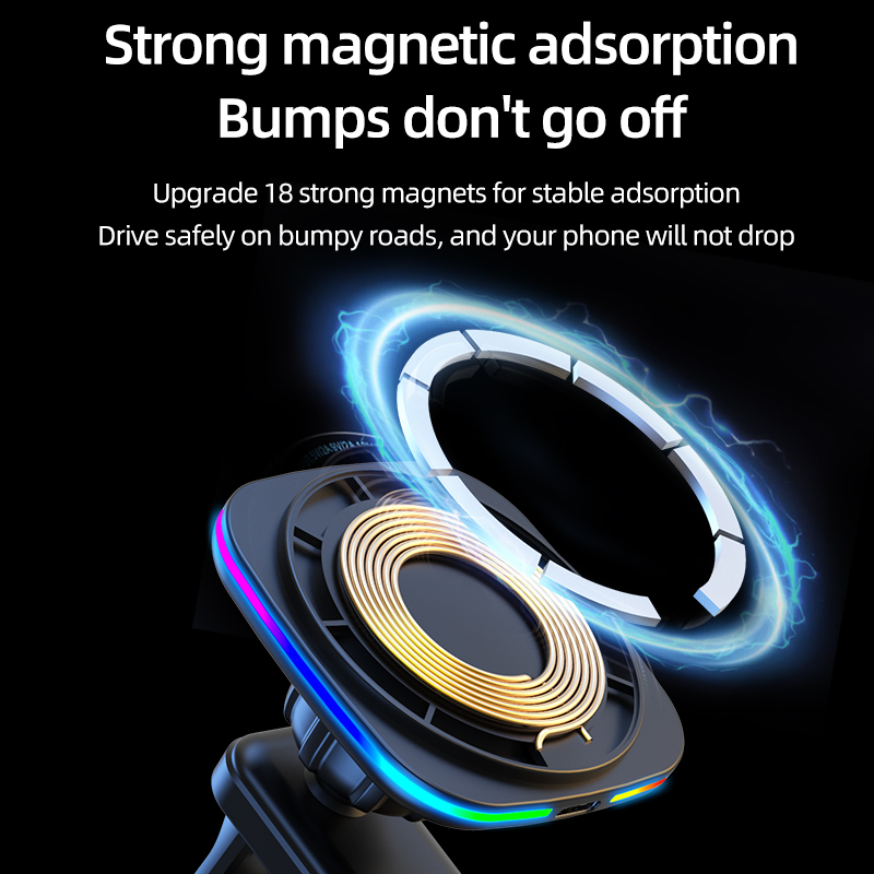 حامل شحن سريع للسيارة مع شاحن  - مراجعة Magnetic Phone Holder For Car Vent وسعره