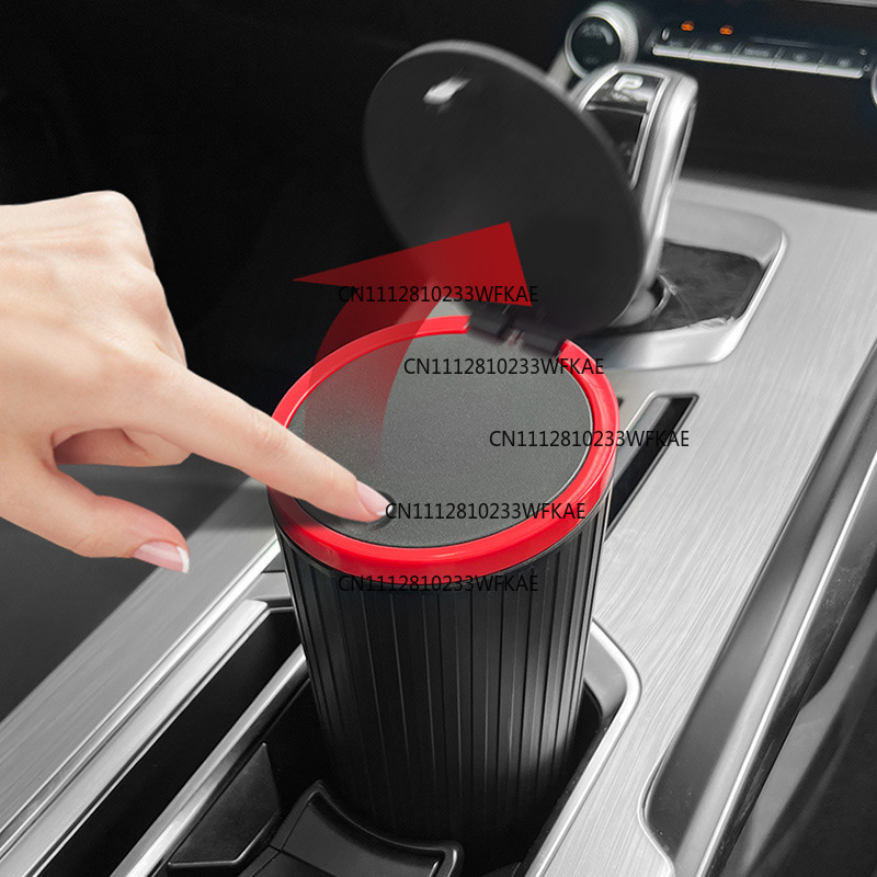 سلة مهملات للسيارة، حاوية تخزي - مراجعة Waterproof Car Trash Can With Lid وسعره