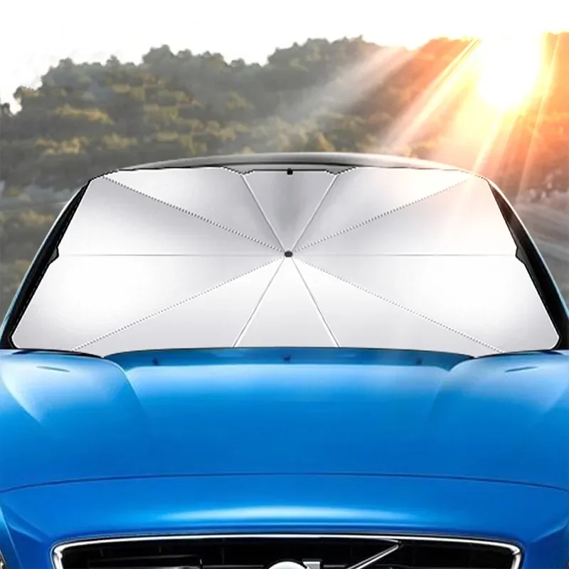 مظلة واقية من الشمس للزجاج الأ - مراجعة Car Sunshade Windshield Umbrella Foldable وسعره