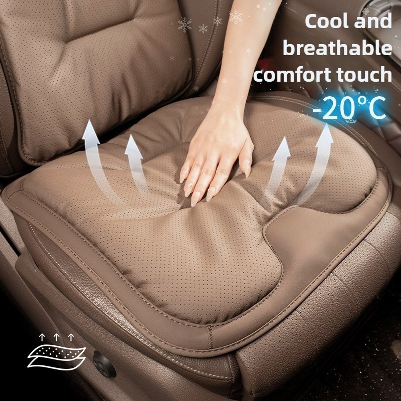لينة نابا الجلود مقعد السيارة  - مراجعة Leather Car Seat Covers Full Set Universal وسعره
