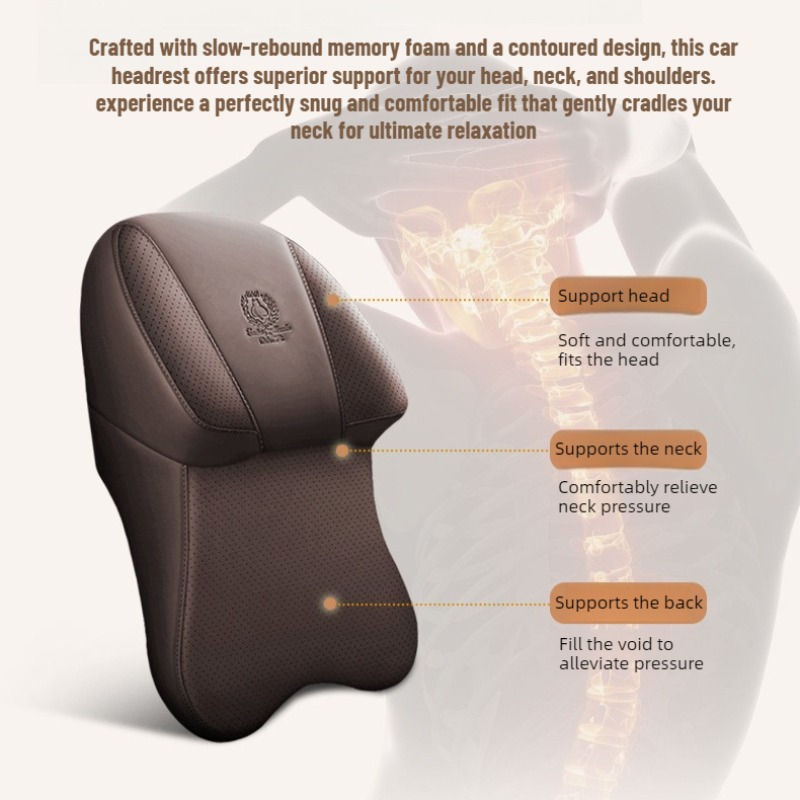 مجموعة جديدة عالمية من وسائد ا - مراجعة Memory Foam Car Neck Pillow Lumbar Support وسعره