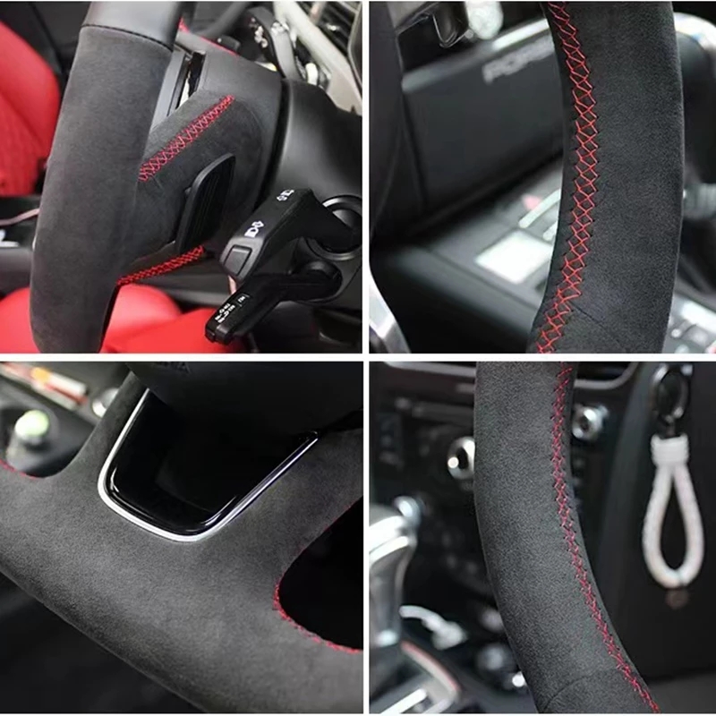 تخصيص عجلة توجيه سيارة غطاء مك - مراجعة Car Steering Wheel Cover Anti Slip Breathable وسعره