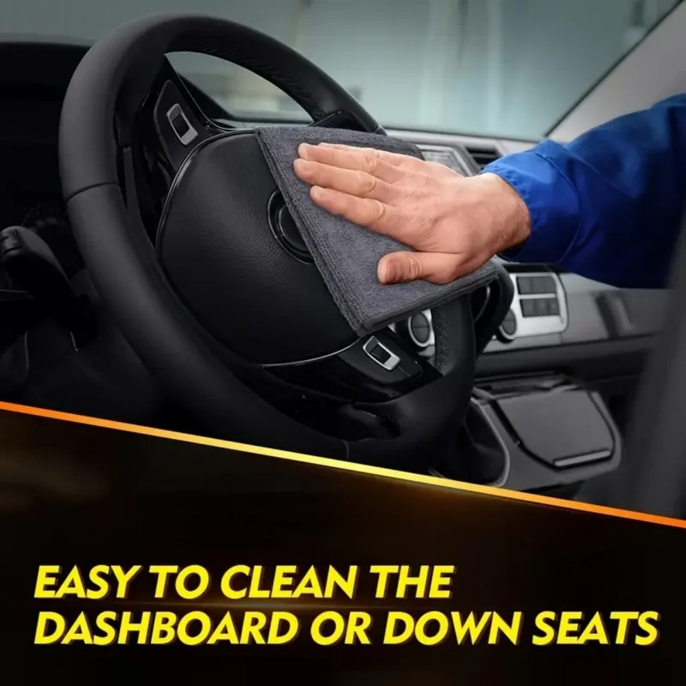 قطعة قماش تنظيف سوداء من الألي - مراجعة Microfiber Car Drying Towel Super Absorbent وسعره