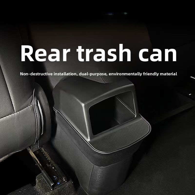 صندوق تخزين خلفي من السيليكون  - مراجعة Waterproof Car Trash Can With Lid وسعره