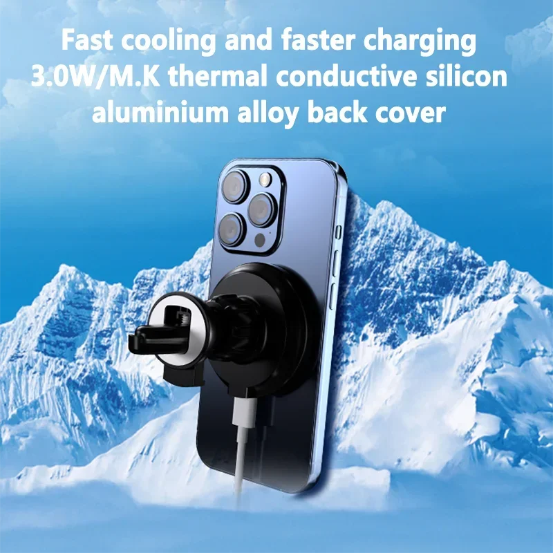 سيارة منفذ الهواء شاحن لاسلكي  - مراجعة Magnetic Phone Holder For Car Vent وسعره