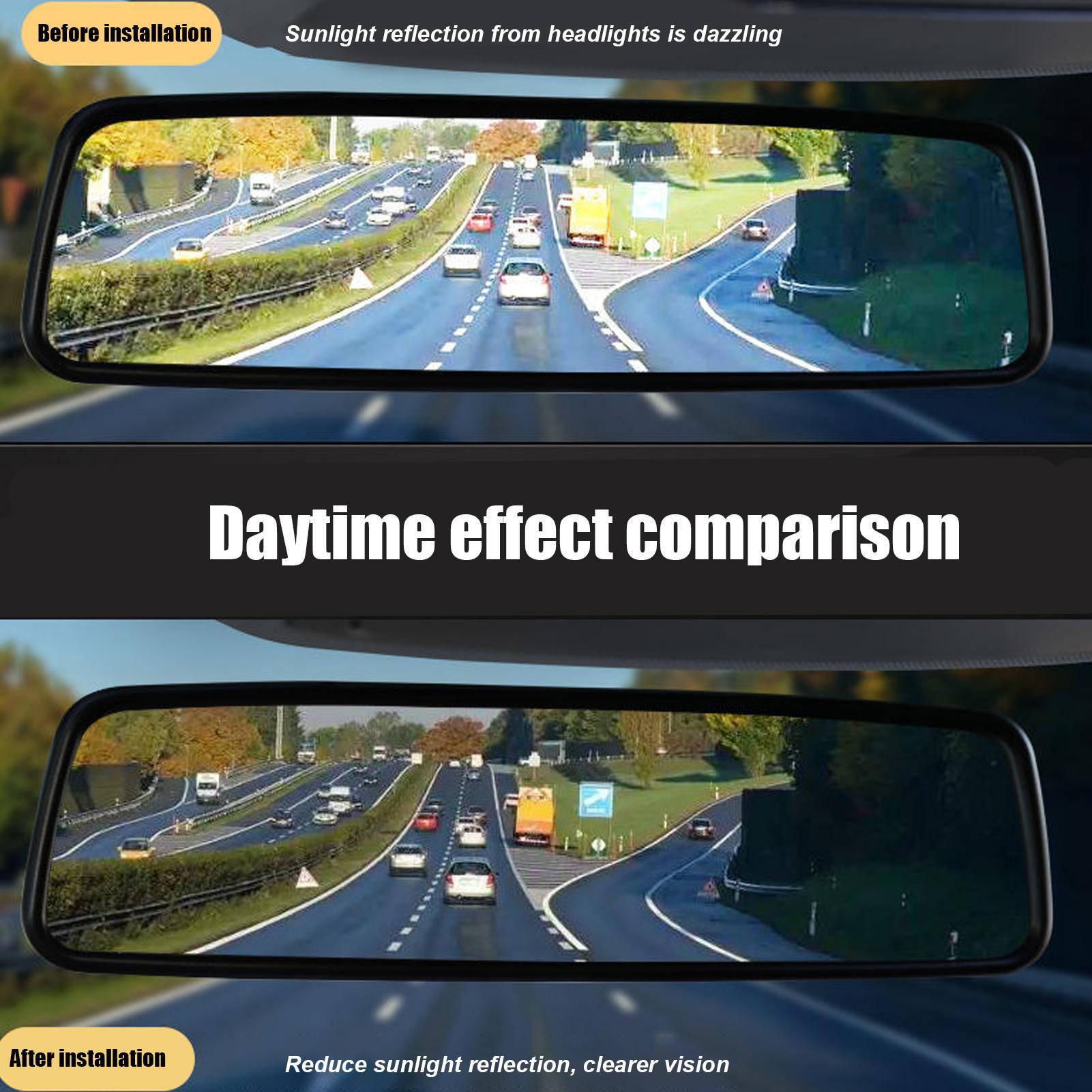 فيلم مضاد للوهج والضباب لمرآة  - مراجعة Anti Glare Car Rearview Mirror Film وسعره
